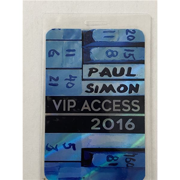 Paul Simon Backstage Pass