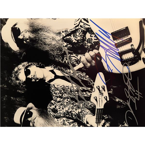 ZZ Top band signed photo
