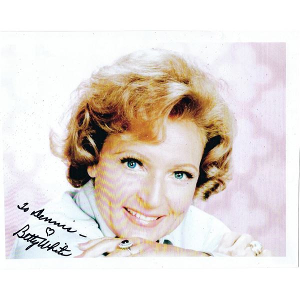 Betty White signed photo