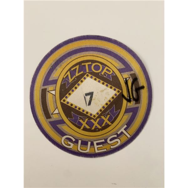 ZZ Top Backstage Guess Pass