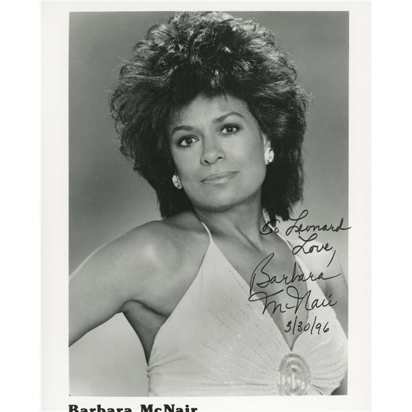 Barbara  McNair signed photo