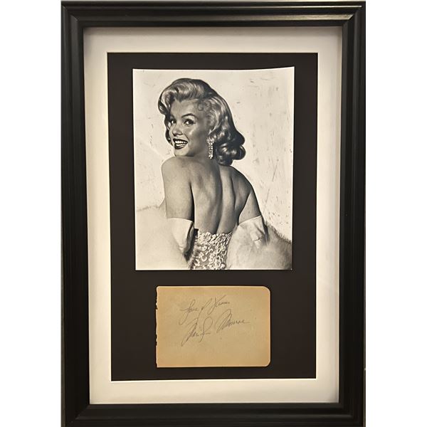 Marilyn Monroe original signature custom framed