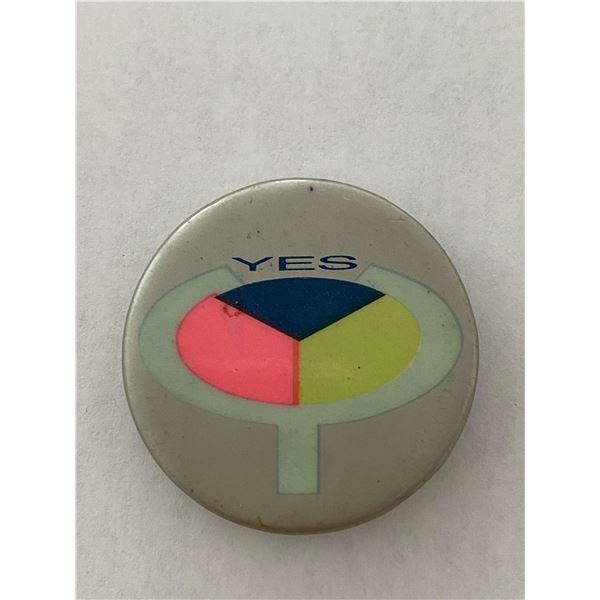 YES vintage pin