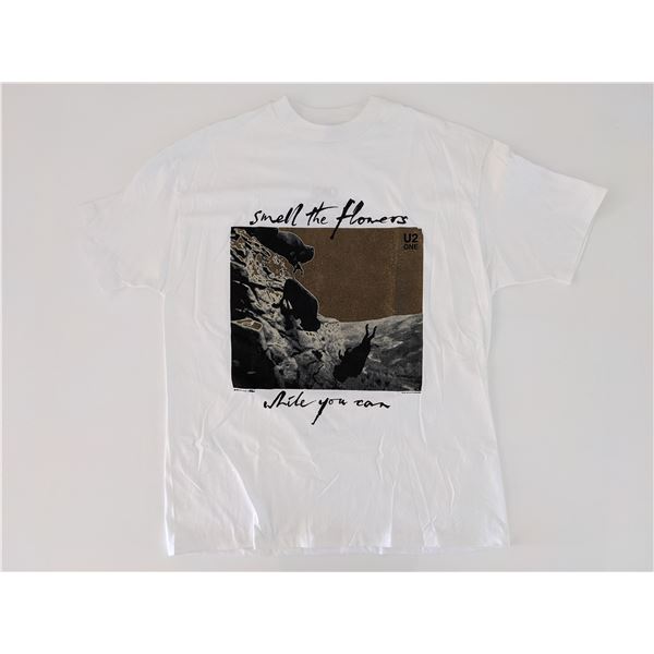 1991 U2 Smell The Flowers While You Can T-Shirt Shirt