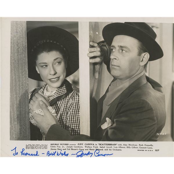 Judy Canova signed photo
