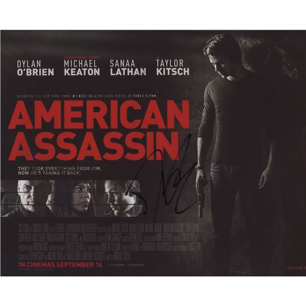 American Assassin Dylan O'Brien signed poster