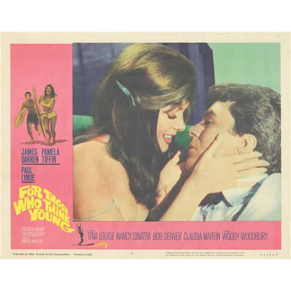 For Those Who Think Young 1964 original vintage lobby card