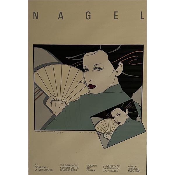 Patrick Nagel signed 1980 Grunwald serigraph.