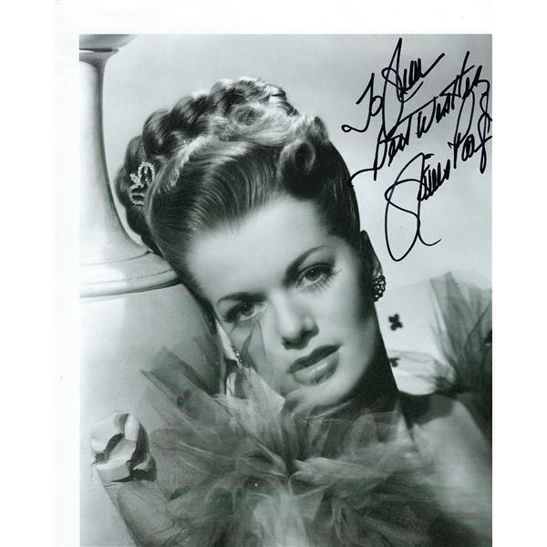 Janis Paige signed photo