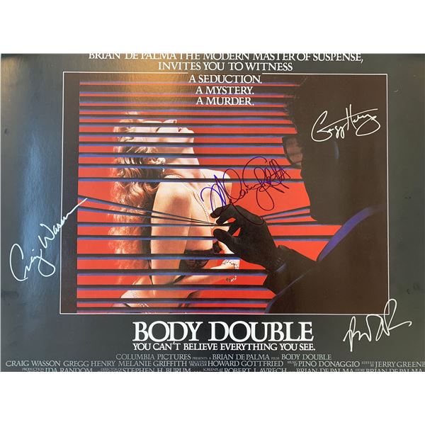 Body Double signed movie poster