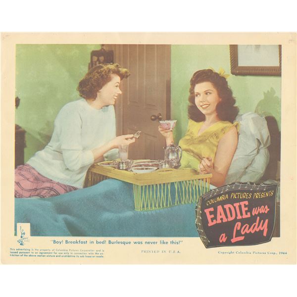 Eadie Was a Lady 1944 original vintage lobby card