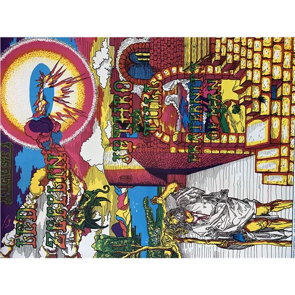 Led Zeppelin/ Jethro Tull Fraternity Of Man concert poster