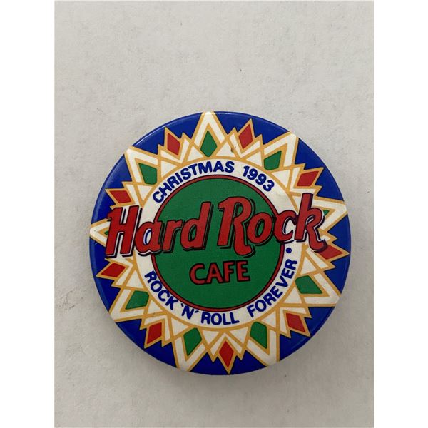 Hard Rock Cafe Christmas 1993 Rock and Roll Forever vintage pin