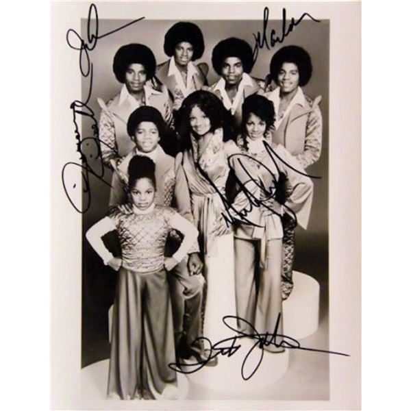 The Jackson 5 signed promo photo