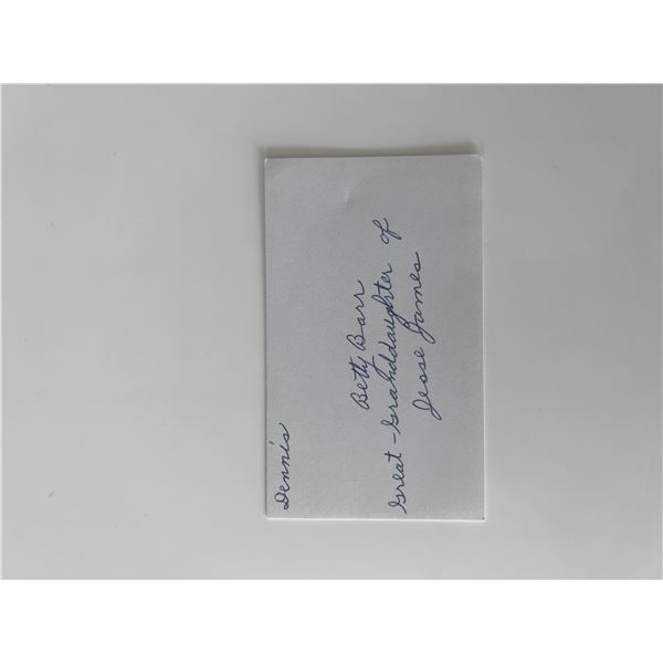 Betty Barr original signature