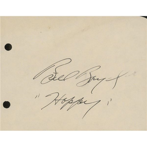 William Boyd signature cut