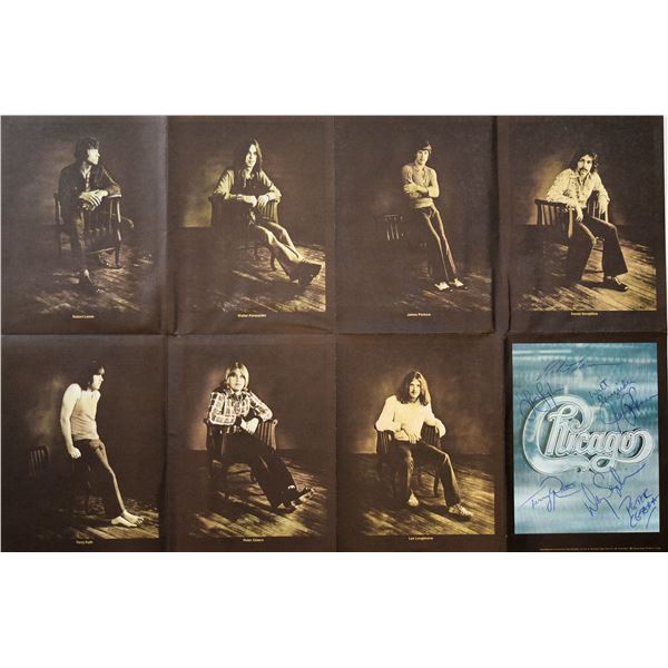 Chicago signed album insert poster