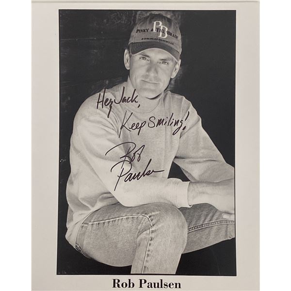 Voice actor Rob Paulsen signed photo