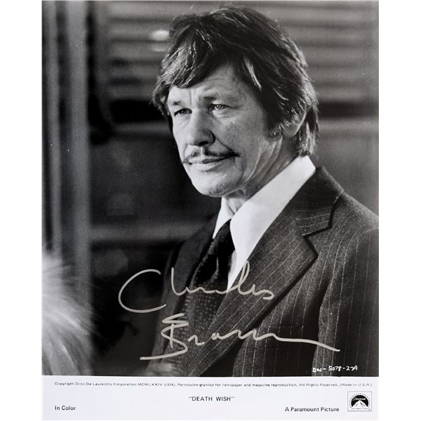 Death Wish Charles Bronson signed photo