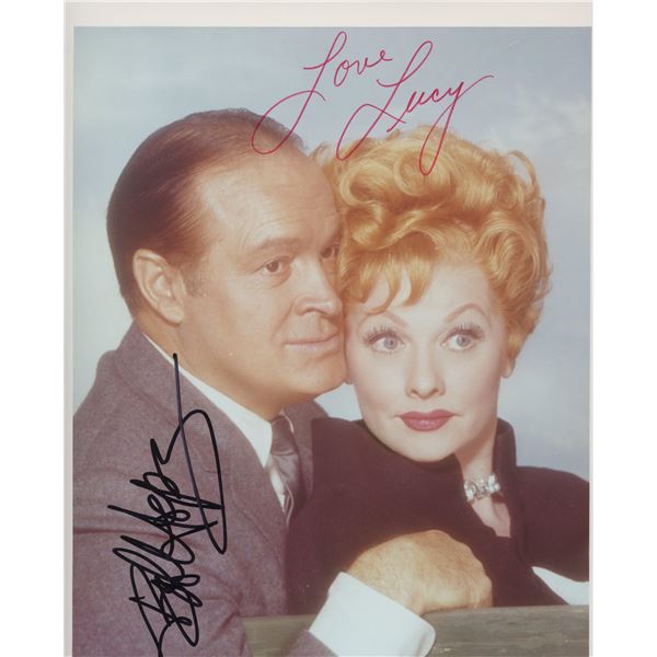 Bob Hope and Lucille Ball signed photo. GFA Authenticated