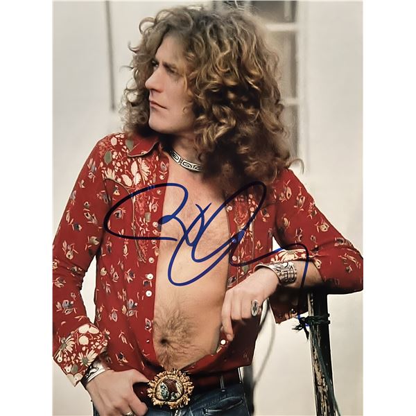 Led Zeppelin Robert Plant signed photo