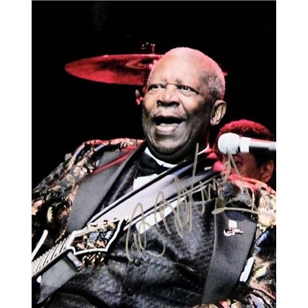 B.B. King signed promo photo