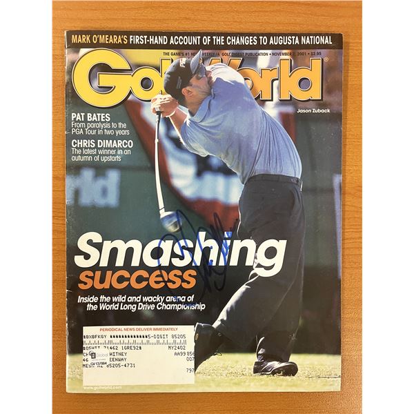 Chris DiMarco Signed 2001 Golf World Magazine