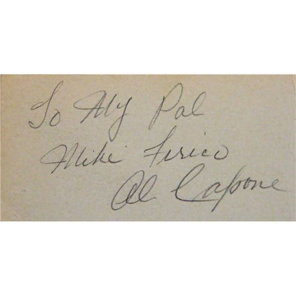 Al Capone signature slip