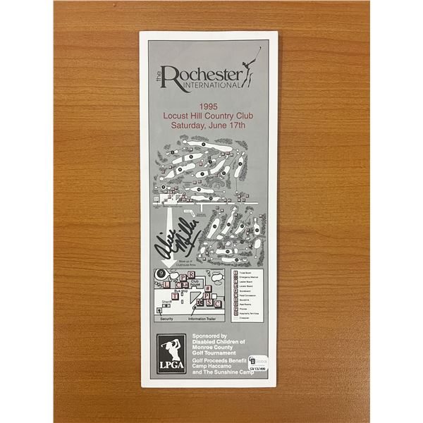 Alice Miller Signed 1995 Rochester International Golf Tournament Program