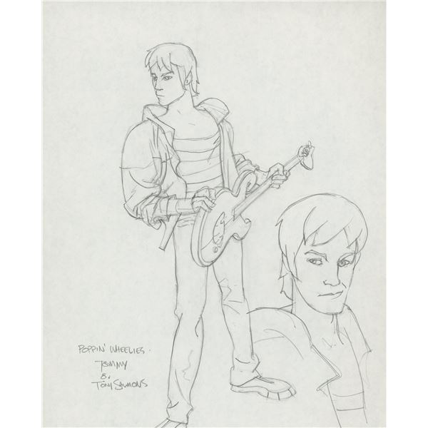 Tony Salmons original signed sketch