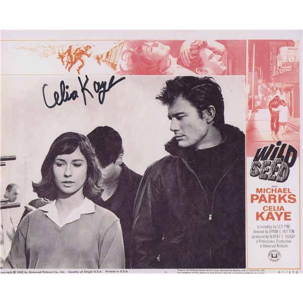 Wild Seed Celia Kaye signed lobby card