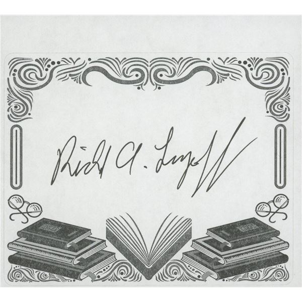 Richard Lupoff signed bookplate
