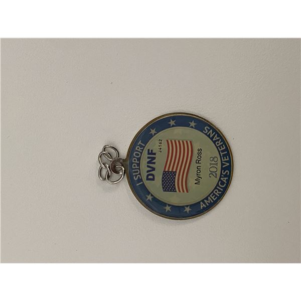 I Support America's Veterans pin