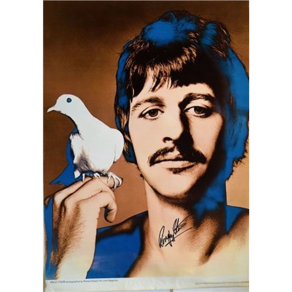 Ringo Starr signed "Look Magazine" poster