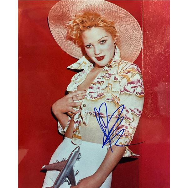 Drew Barrymore signed photo
