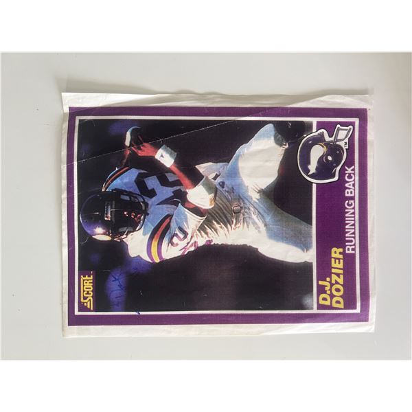 Minnesota Vikings D. J. Dozier signed photo