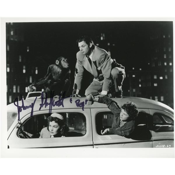 Johnny Sheffield signed "Tarzan film series" photo. GFA Authenticated