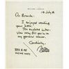 Image 1 : Milton Caniff hand written signed note