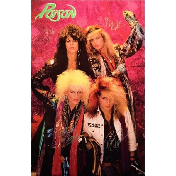 Poison signed promo poster