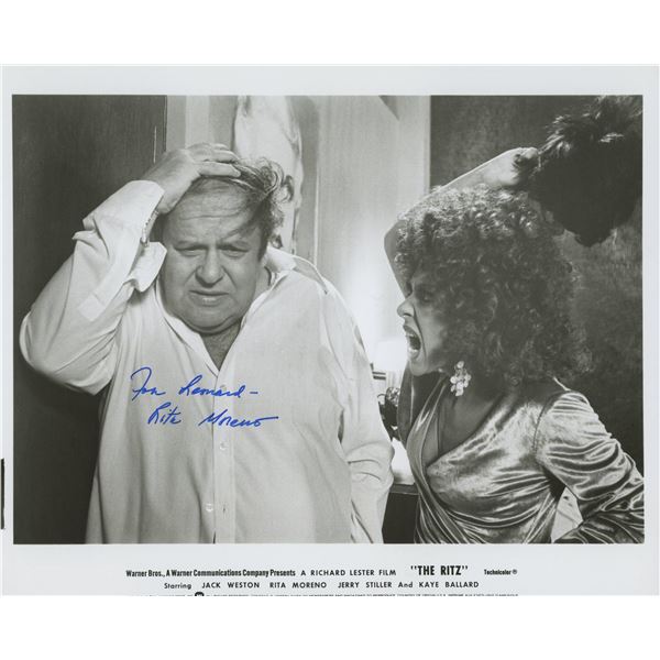 Rita Moreno signed "The Ritz" movie photo