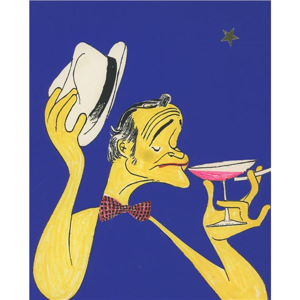 W. Roach original "Jack Lemmon, Al Hirschfeld" caricature