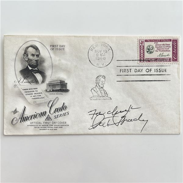 signed 1960 First Day Cover