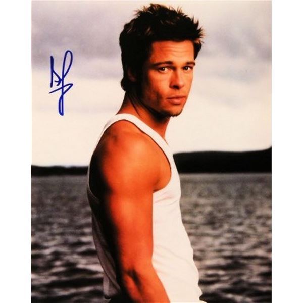 Fight Club Brad Pitt signed portrait photo