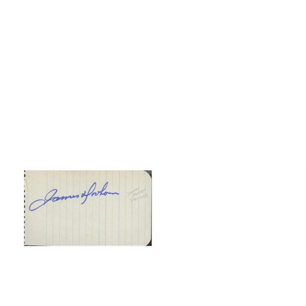 James Devlon original signature