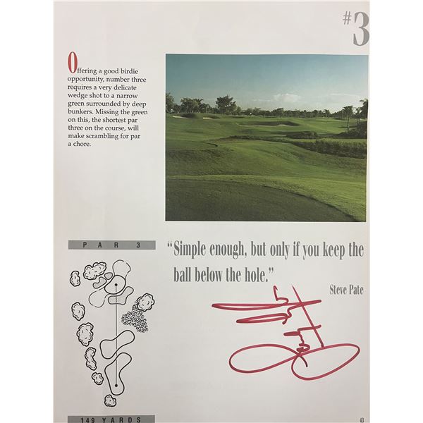 World Golf HOF Sandy Lyle signed magazine page