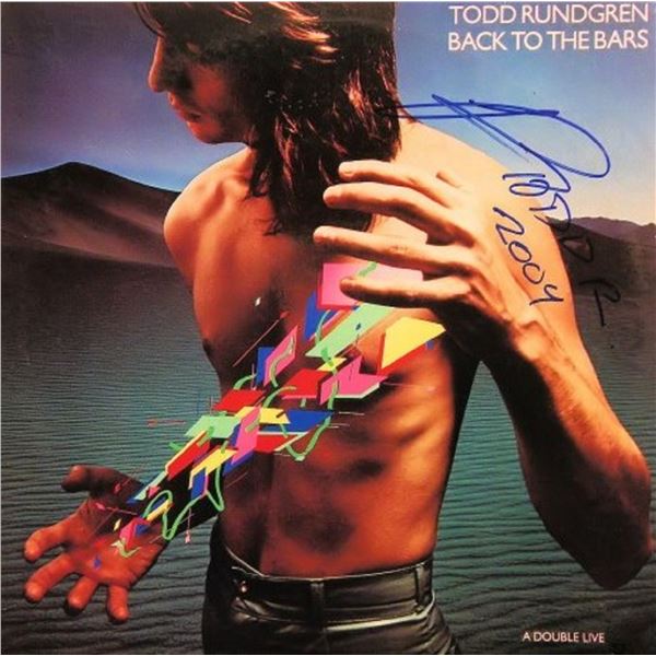 Todd Rundgren signed Back To The Bars album