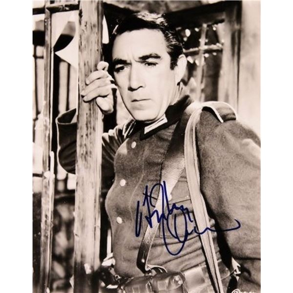 Anthony Quinn signed portrait photo