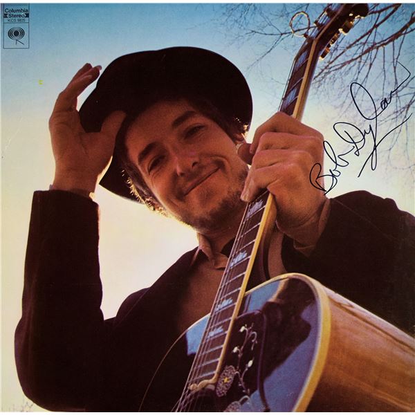 Bob Dylan Nashville Skyline signed album