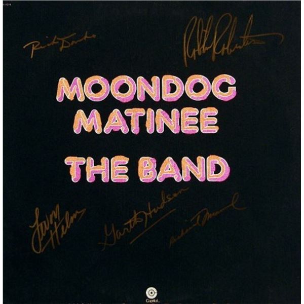 The Band signed Moondog Matinee Sky album