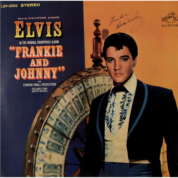 Elvis Presley signed Frankie And Johnny album